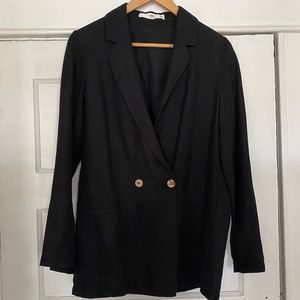 Mango Linen Blazer